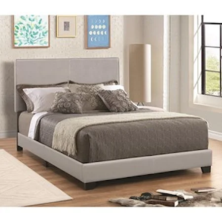 Upholstered Leatherette Full Bed